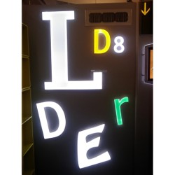 Lettere illuminate in PMMA