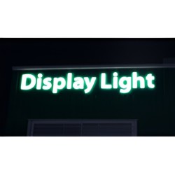 Lettere illuminate in PMMA